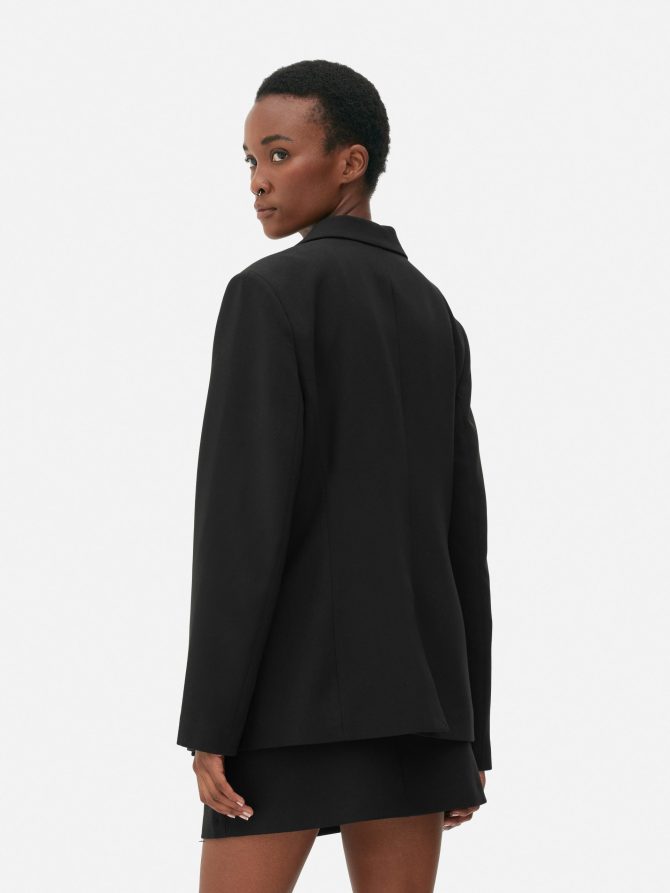 Double-Breasted Twill Blazer - Image 4