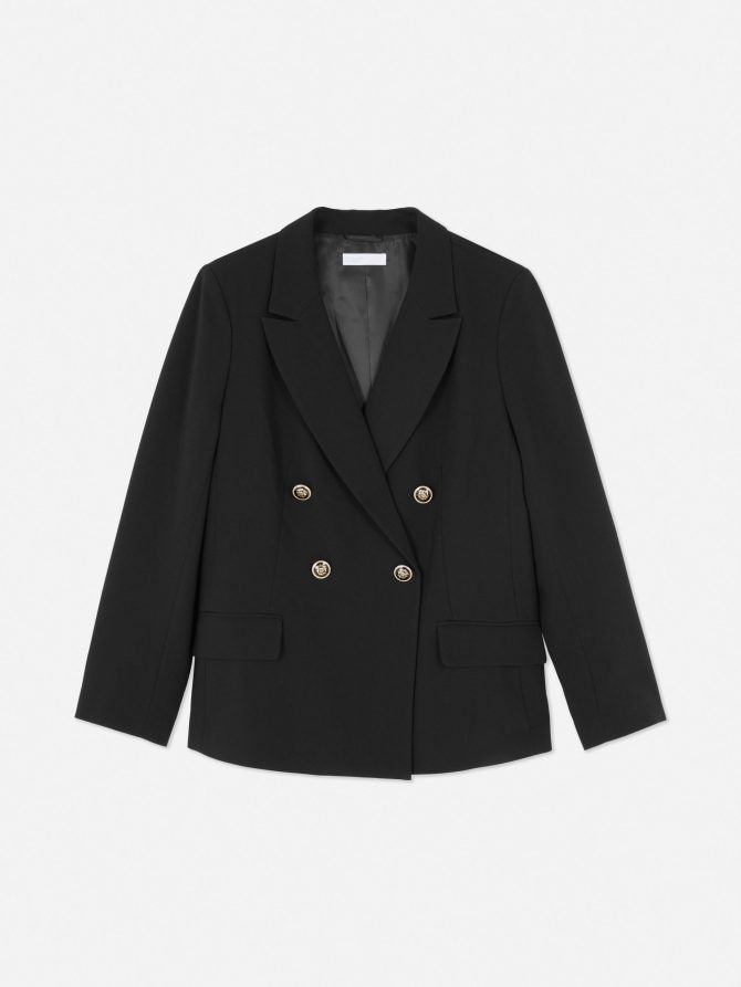 Double-Breasted Twill Blazer - Image 5