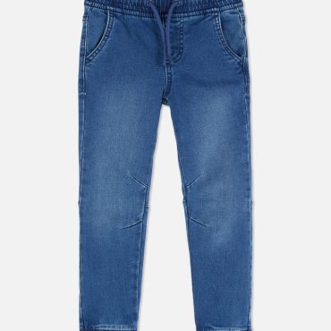 Panelled Denim Joggers