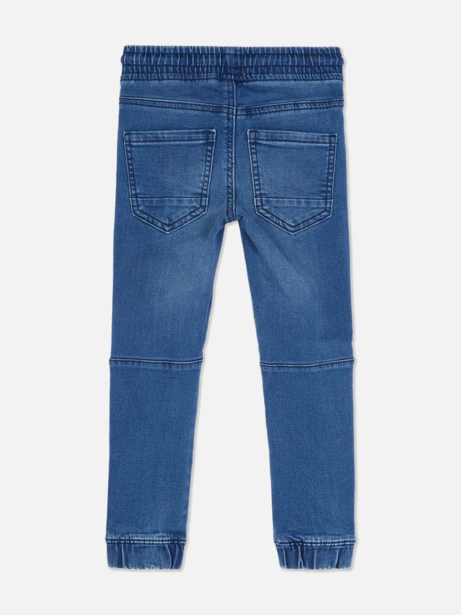 Panelled Denim Joggers - Image 2
