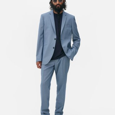 Micro Check Suit Pants