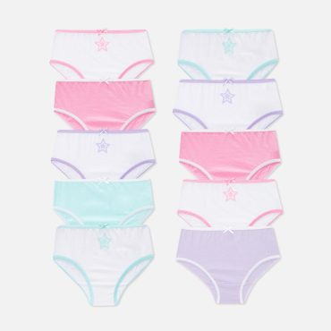 10-Pack Contrast Color Full Briefs