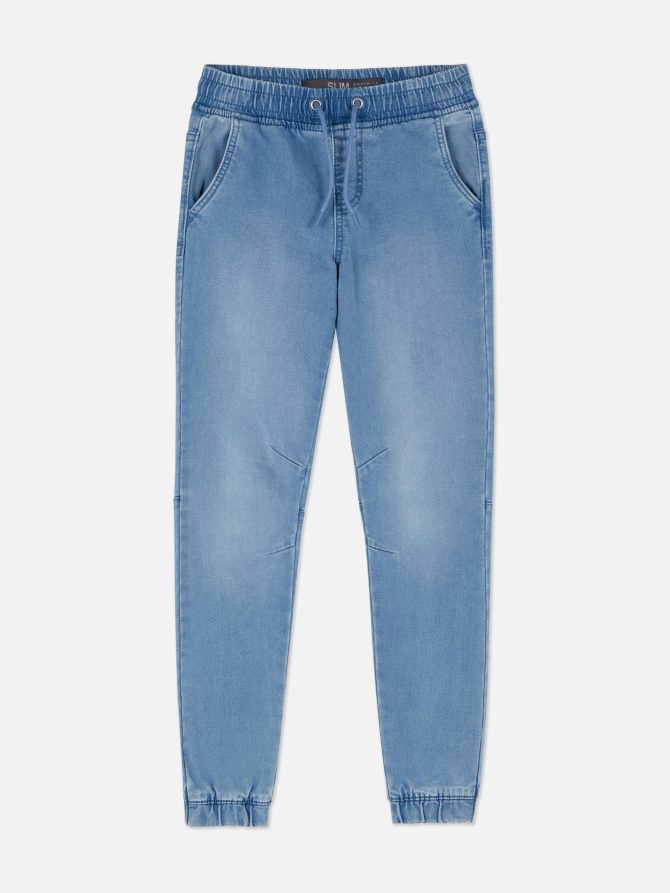 Denim Drawstring Joggers