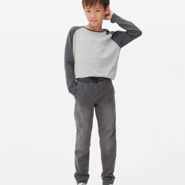 Denim Drawstring Joggers