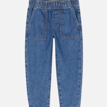 Stretch Waist Tapered Jeans