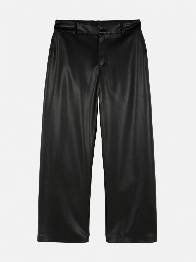 Faux Leather Wide Leg Pants - Image 5