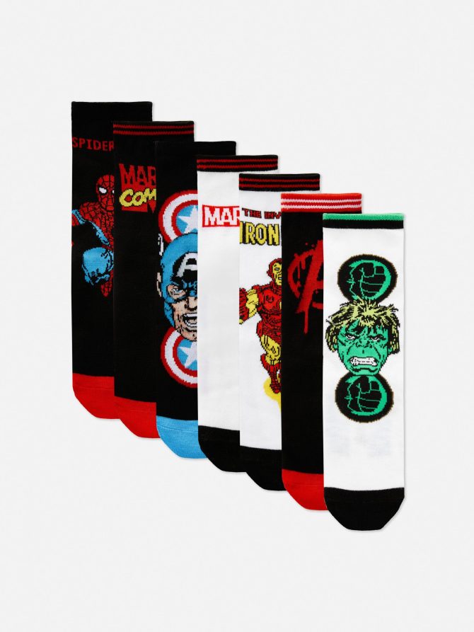 7-Pack Marvel Socks