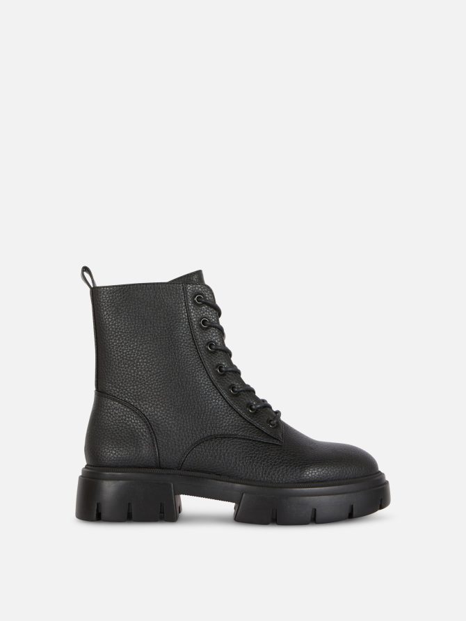 Chunky Lace-Up Boots