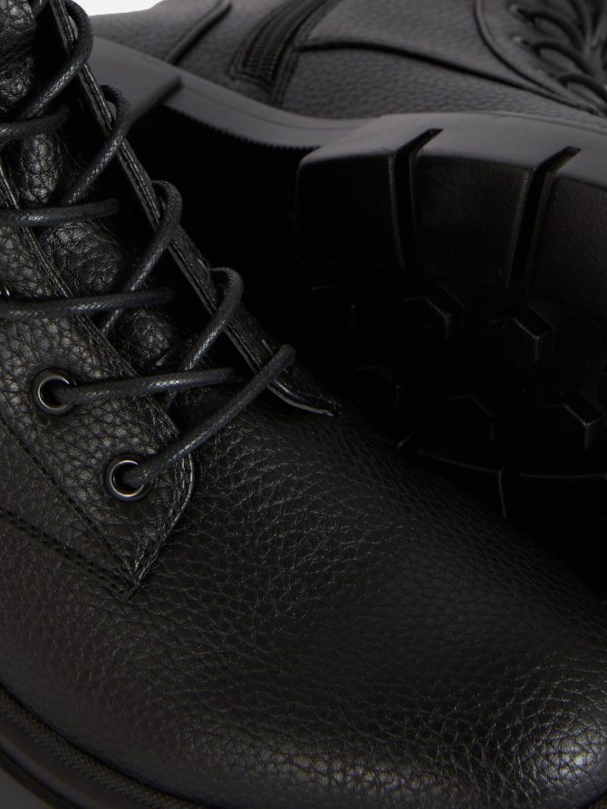 Chunky Lace-Up Boots - Image 5