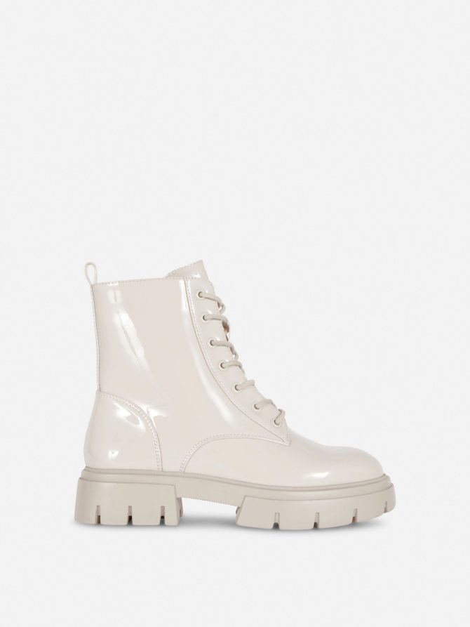 Patent Chunky Boots
