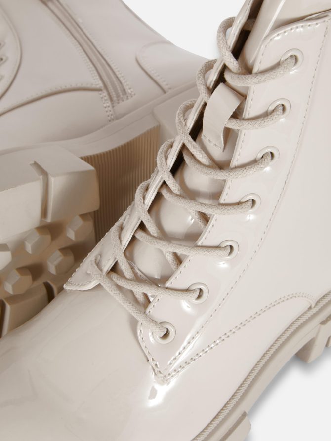 Patent Chunky Boots - Image 5