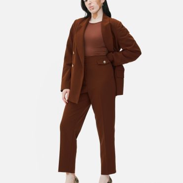 Straight Leg Button Pants