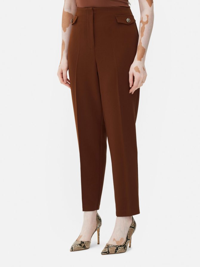 Straight Leg Button Pants - Image 2
