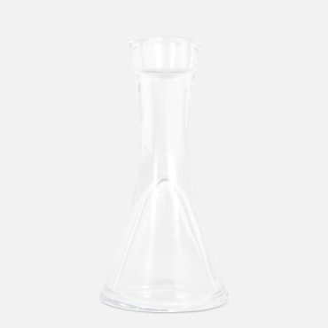 Clear Glass Dinner Candle Holder