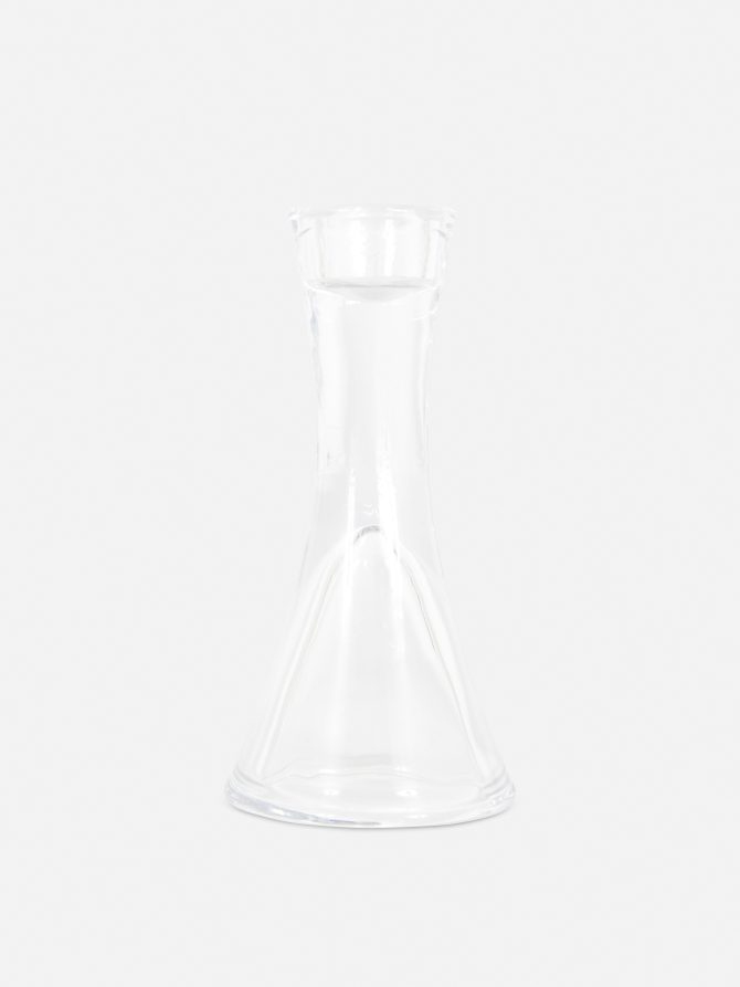 Clear Glass Dinner Candle Holder