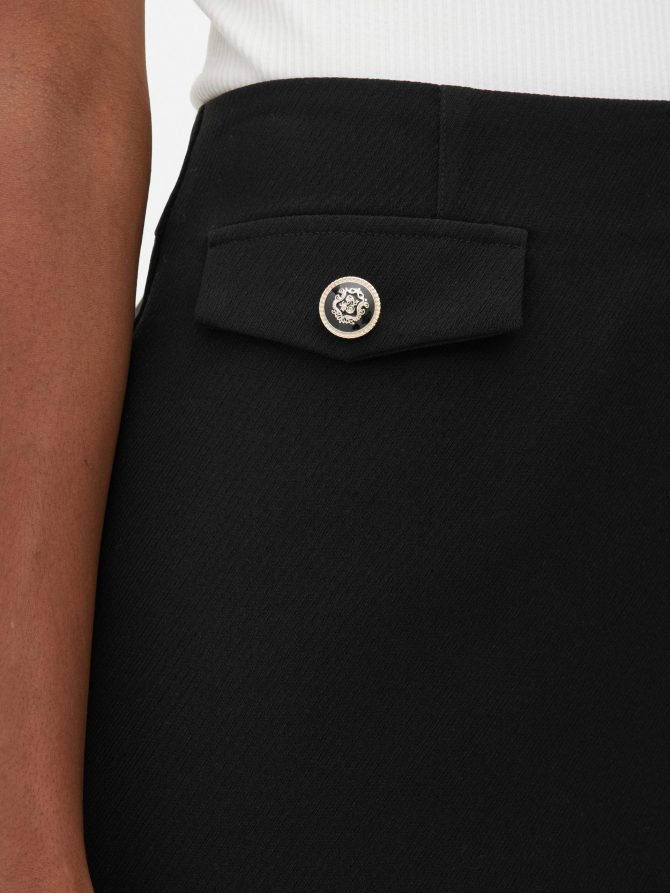Button Detail Mini Skirt - Image 3