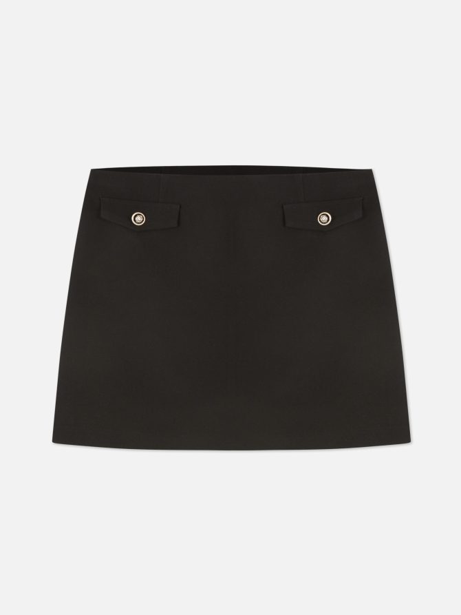Button Detail Mini Skirt - Image 5