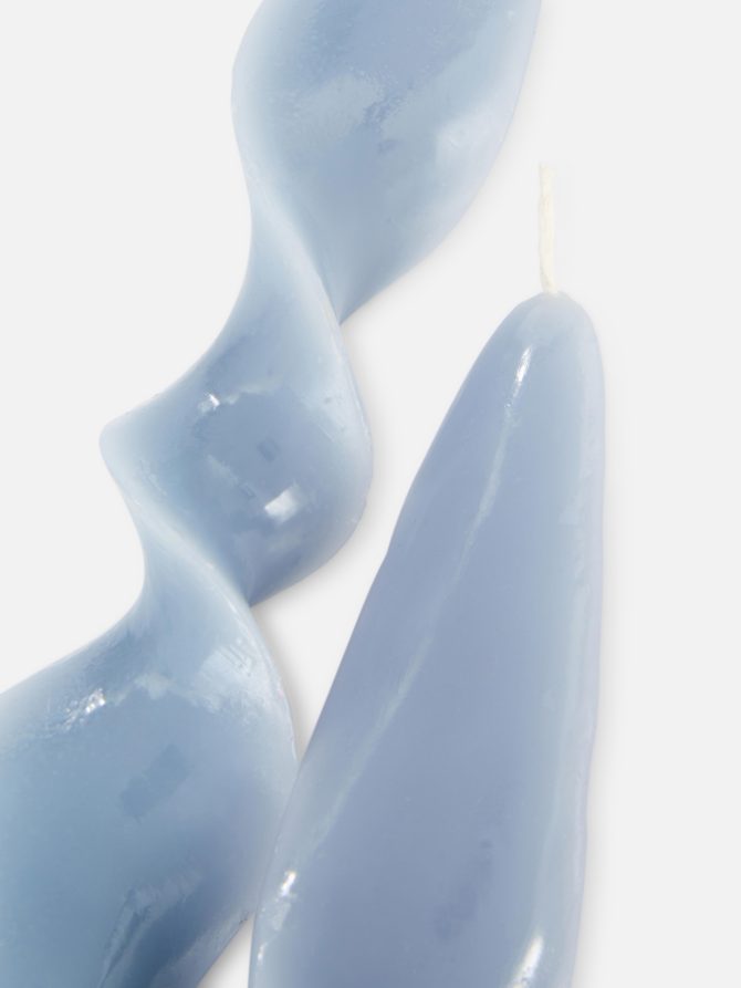 2-Pack Ribbon Dinner Candles
