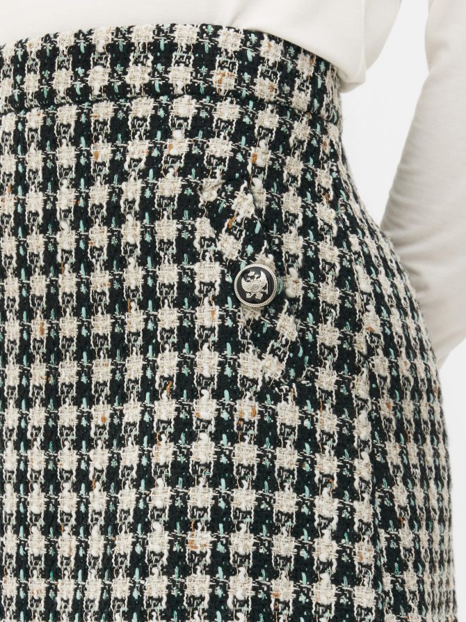 Bouclé Mini Skirt - Image 3