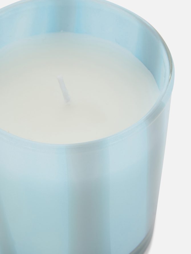 Lined Glass Wax Candle - Image 2