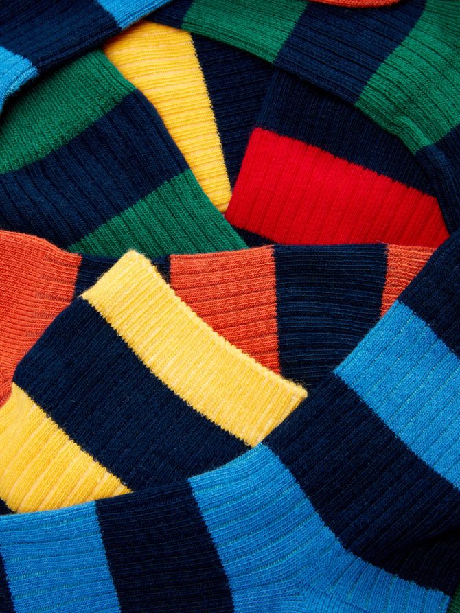 5-Pack Striped Ribbed Ankle Socks - Image 2