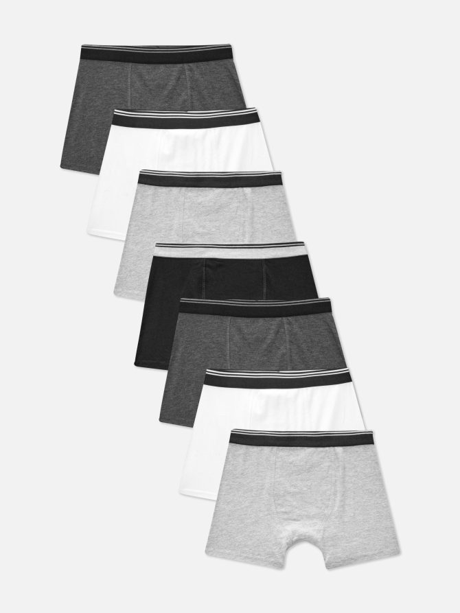 7-Pack Striped Waistband Boxer Briefs
