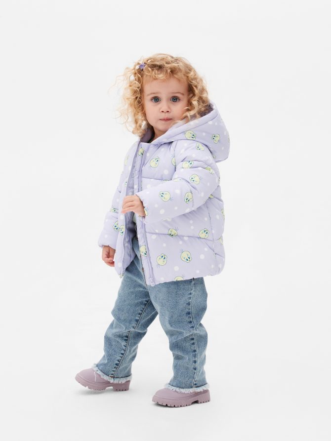 Looney Tunes Tweety Pie Puffer Coat