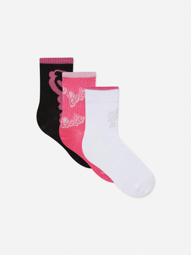3-Pack Barbie Socks