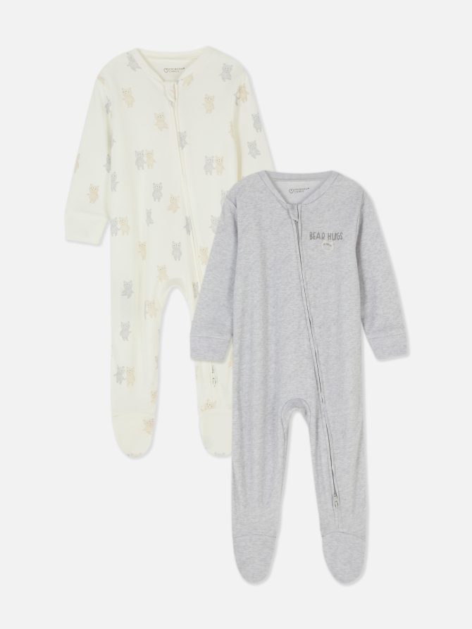 2-Pack Bear Print Sleepers