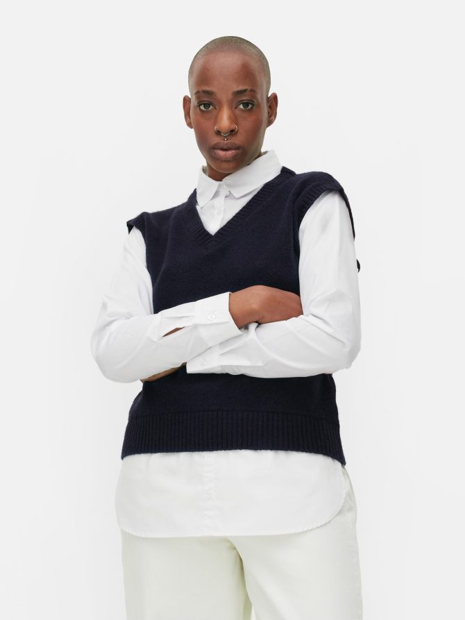 2-in-1 Knit Vest & Shirt - Image 2