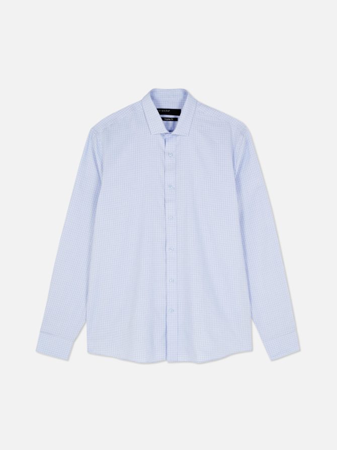 Windowpane Check Long Sleeve Shirt - Image 5