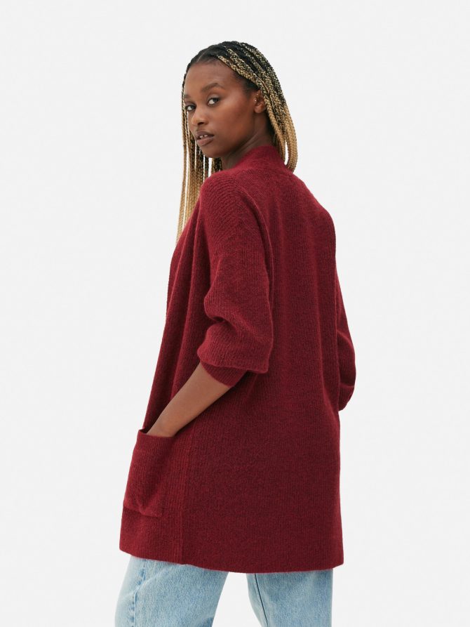 Ribbed Open Cardigan - Image 4