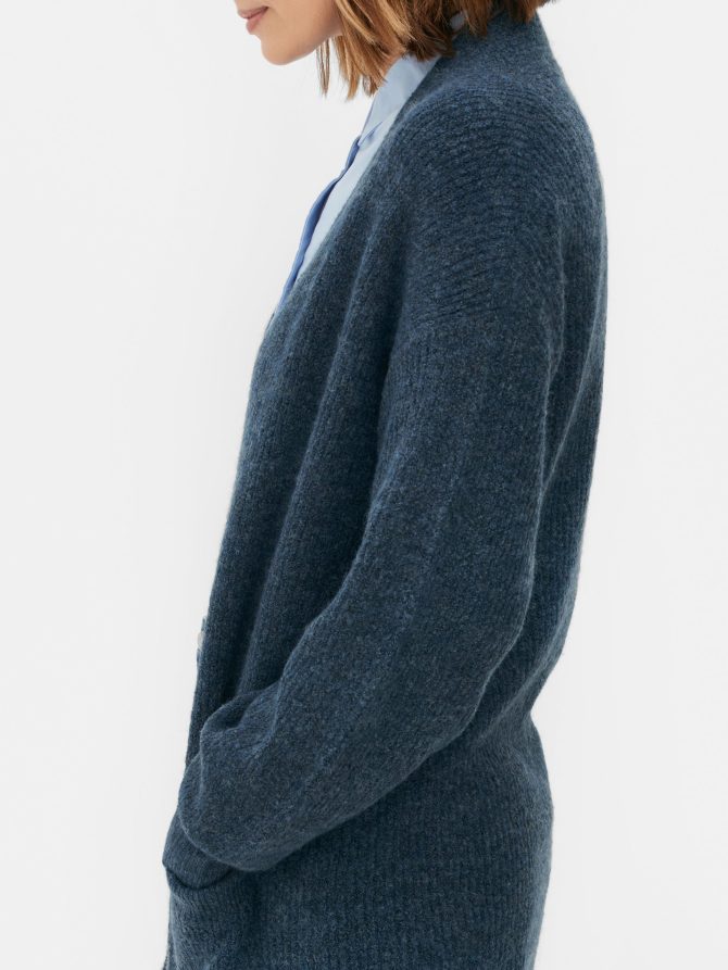Ribbed Open Cardigan - Image 3