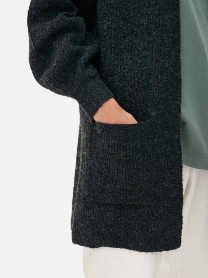 Ribbed Open Cardigan - Image 3