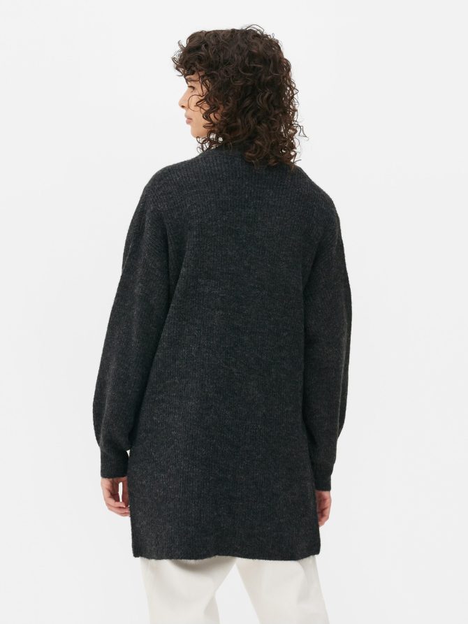 Ribbed Open Cardigan - Image 4