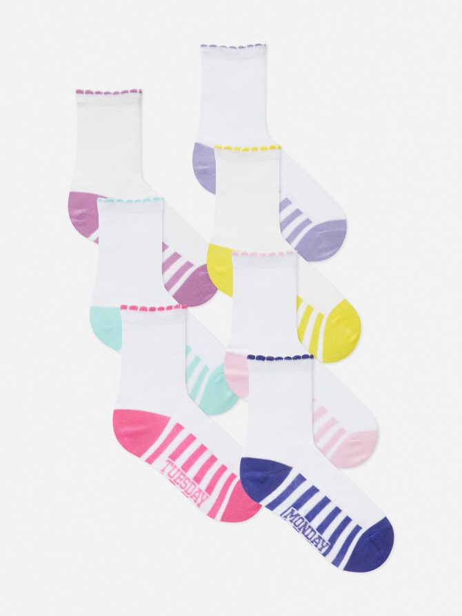 7-Pack Days of the Week Ankle Socks