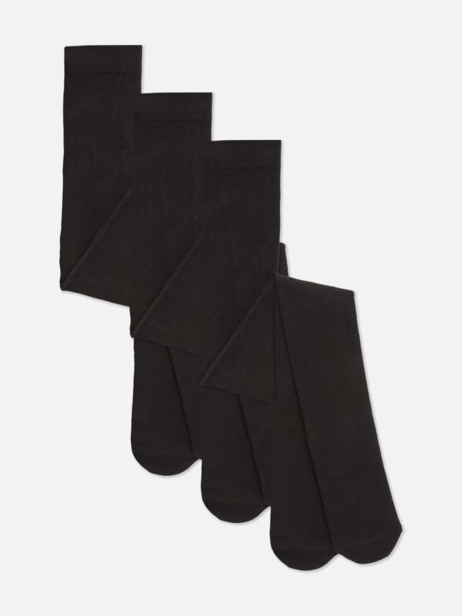 3-Pack Opaque Stretch Tights