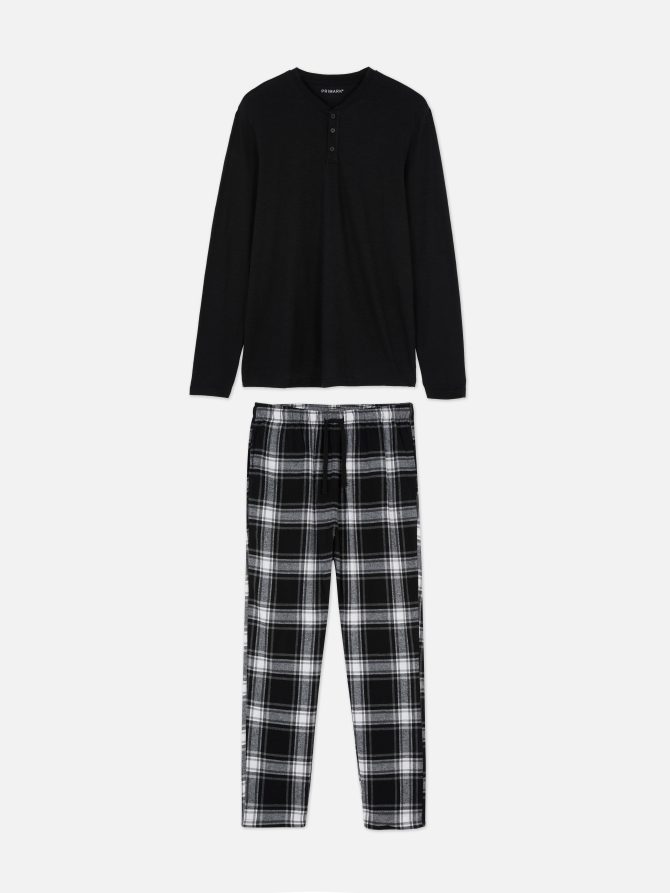 Brushed Check Pajamas