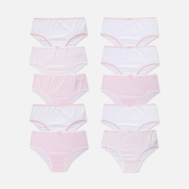 10-Pack Contrast Trim Briefs