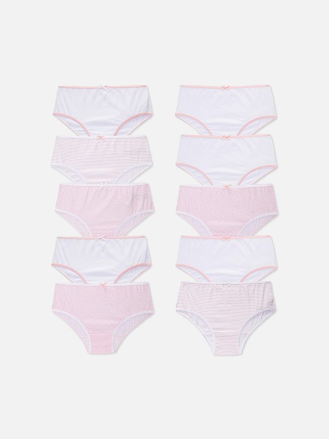 10-Pack Contrast Trim Briefs