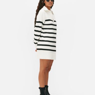 Half Zip Sweater Dress