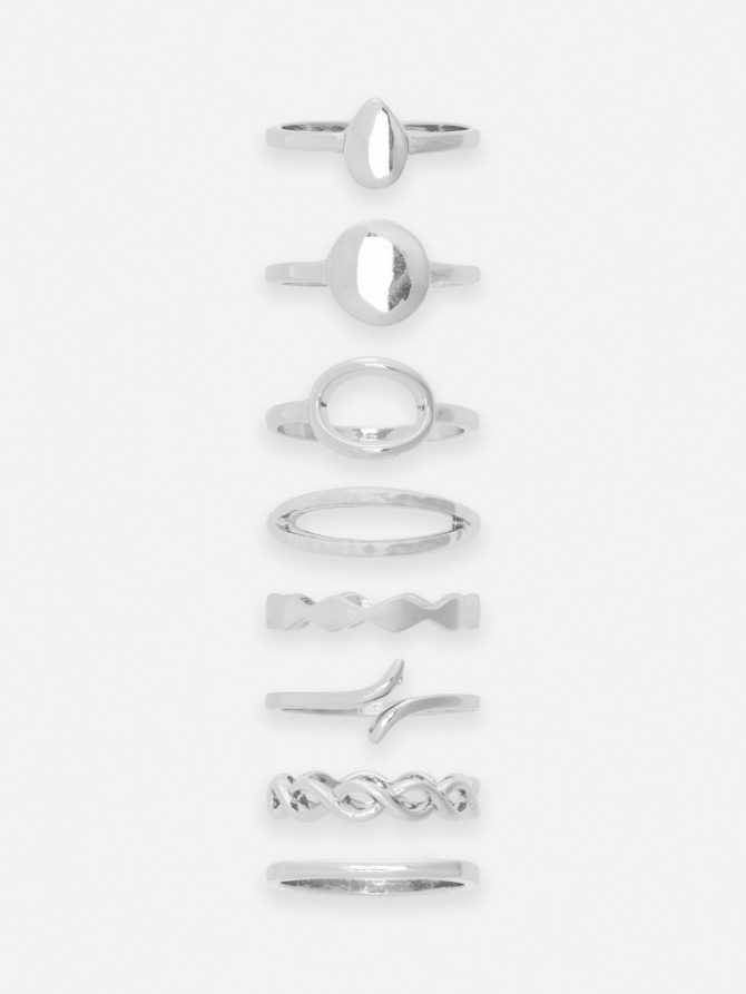 8-Pack Stackable Rings