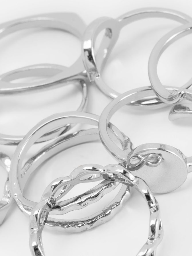 8-Pack Stackable Rings - Image 2