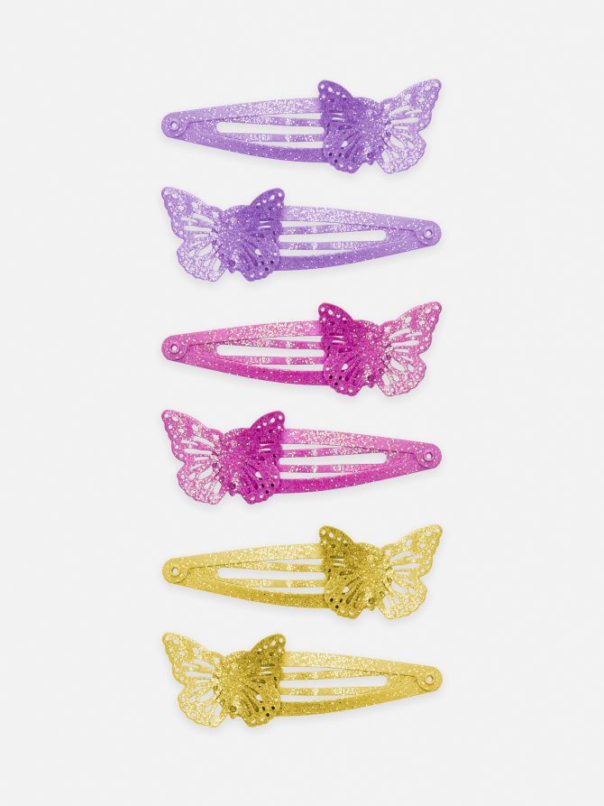 6-Pack Butterfly Snap Clips