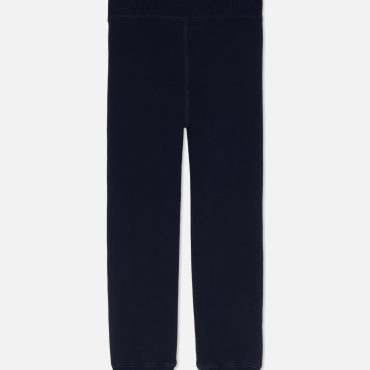 Kids' Ribbed Cuff Plush Lined Leggings