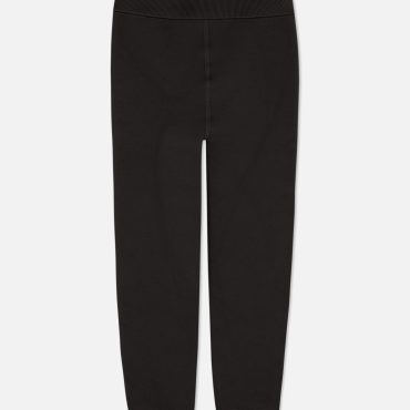 Kids' Ribbed Cuff Plush Lined Leggings