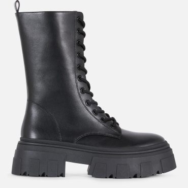 Mid-Calf Lace Up Boots