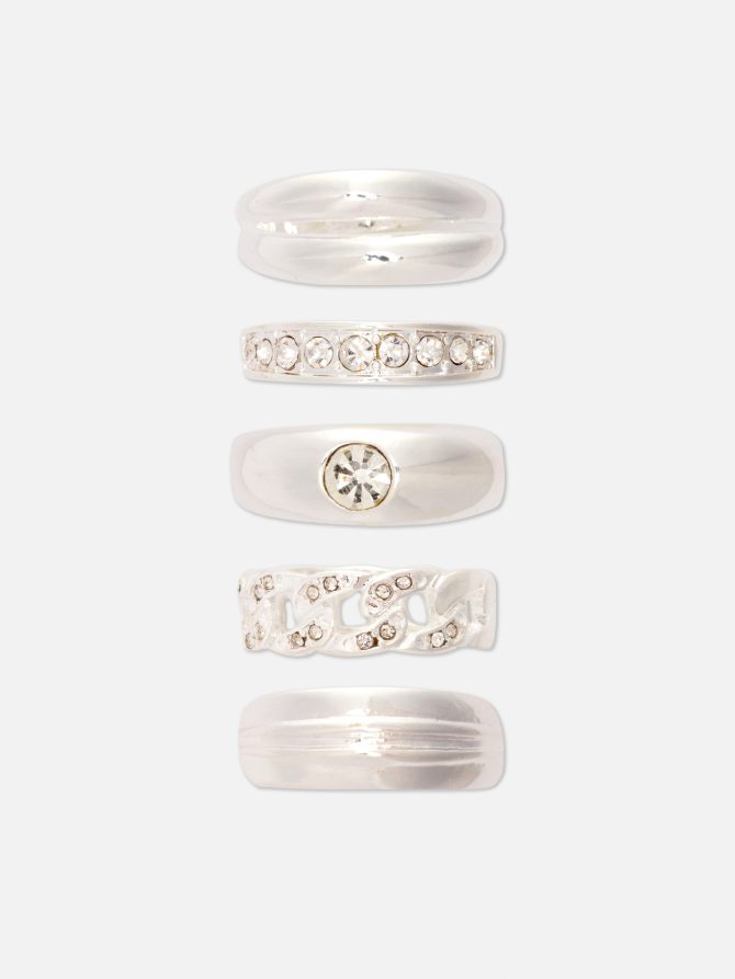 5-Pack Chunky Rings