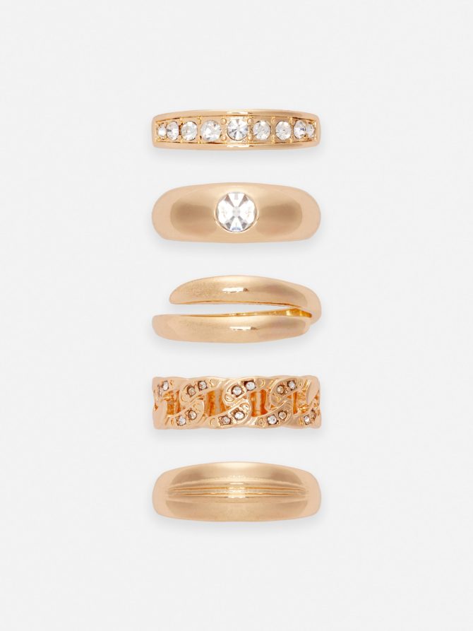 5-Pack Chunky Rings