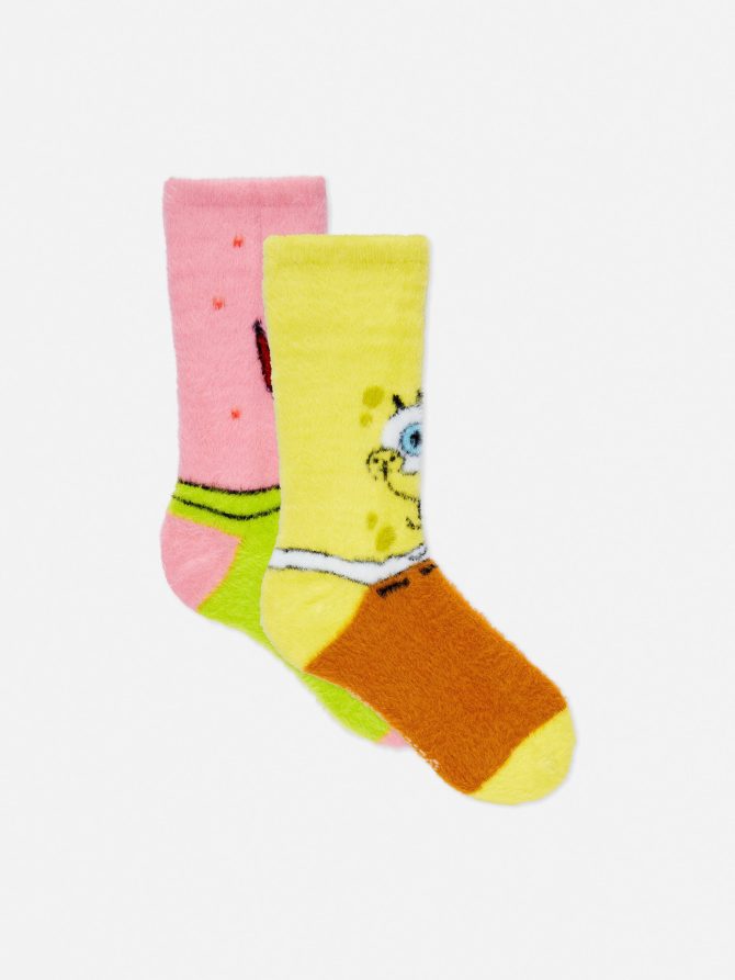 2-Pack SpongeBob SquarePants Fleece Socks